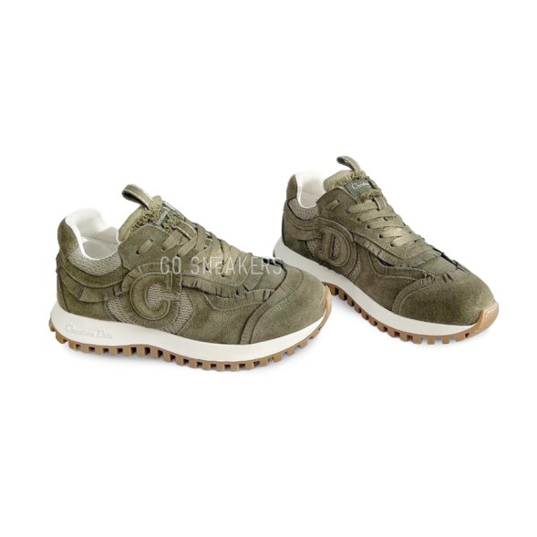 Женские кроссовки C'est Dior Suede Calfskin/Mesh Khaki