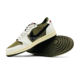 Travis Scott x Air Jordan 1 Low Olive Black Swoosh